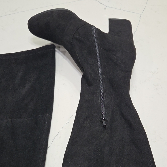 Unisa Black Over-the-Knee Boots Sz10 New Without Tag Or Box - Picture 5 of 9